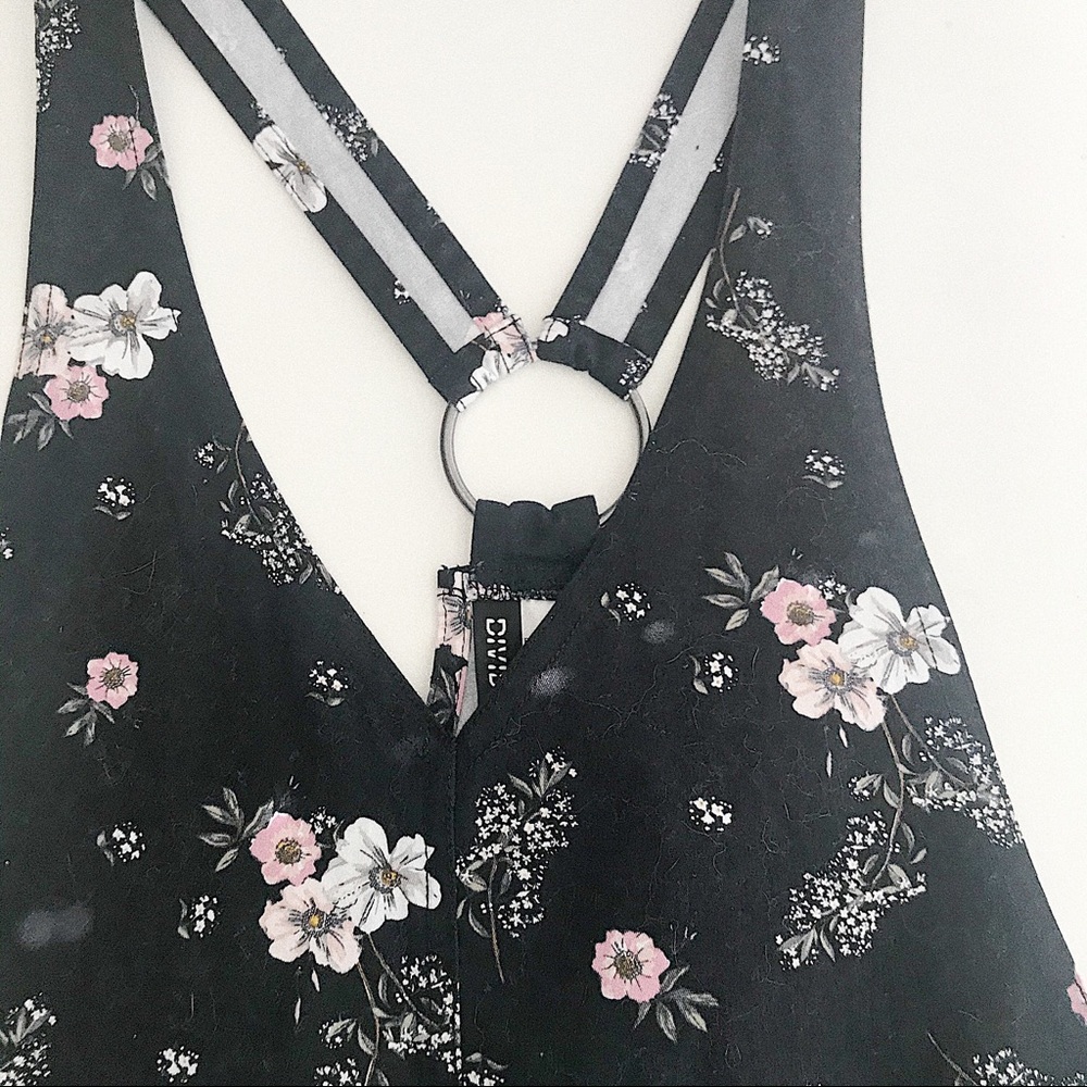 Floral overall dress